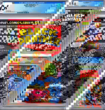 BLACK PANTHER #1-2-3 CGC 9.6 JACK KIRBY STORIES CVRS & ART PREMIERE ISSUES 1977