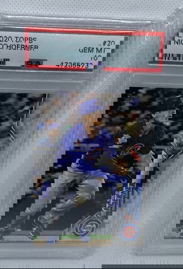 2020 Topps Chrome #161 Nico Hoerner Chicago Cubs RC Rookie PSA 10 GEM MINT