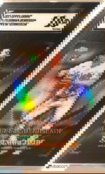 2023 Topps Chrome GUNNAR HENDERSON #TT-19 Topps In Technicolor Rookie RC SGC 10