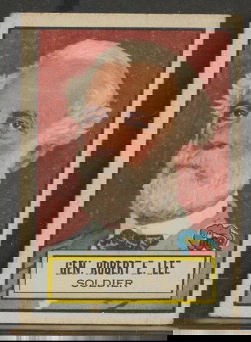 1952 Topps Look 'N See #34 Gen. Robert E. Lee Soldier