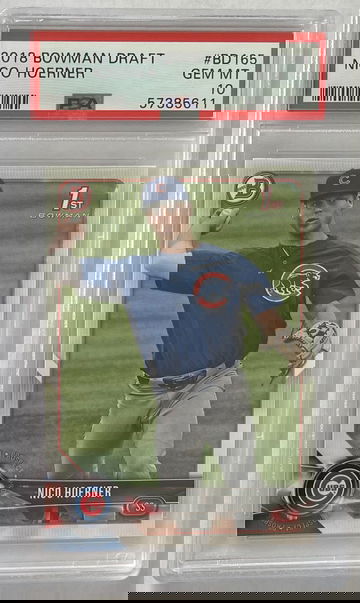 2018 Bowman Draft Nico Hoerner PSA 10