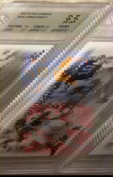 2000 Skybox Dominion Tom Brady Rookie Card BGS Gem Mint 9.5