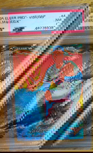 1995 Fleer Pro - Visions Greg Maddux PSA 7