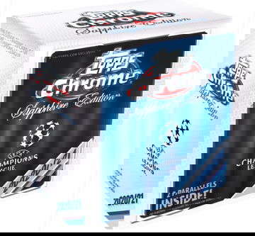 2020-2021 UEFA Soccer Sapphire Box (SHIPS WHEN RECEIVED FROM TOPPS, JULY 27 EXPECTED)