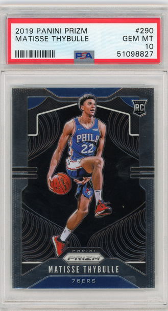 2019-20 Prizm #290 Matisse Thybulle Base RC PSA 10 Gem Mint