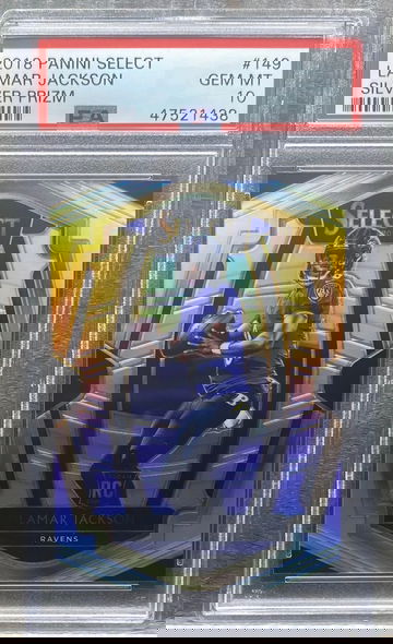 Lamar Jackson 2018 Select Premier Level Silver 