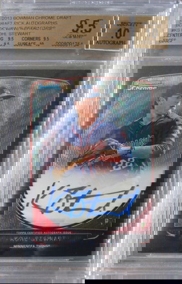 Kohl Stewart 2013 Bowman Chrome Draft Auto Black Wave #/50 BGS 9.5 Gem Mint+