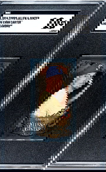 2024 Topps Allen & Ginter Mini Chrome Evan Carter #96 RC SGC 10