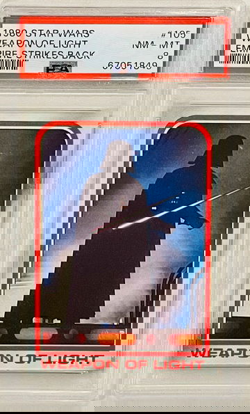 1980 Star Wars Empire Strikes Back #105 Weapon of Light Darth Vader PSA 8