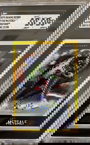  Details about  2020 Panini Score Football Gold Zone Auto DK Metcalf #319 /50 SGC 10 Seahawks 