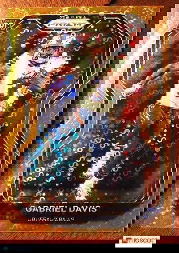 Gabriel Davis 2020 Panini Prizm #312 ORANGE DISCO PRIZM Rookie RC Buffalo Bills