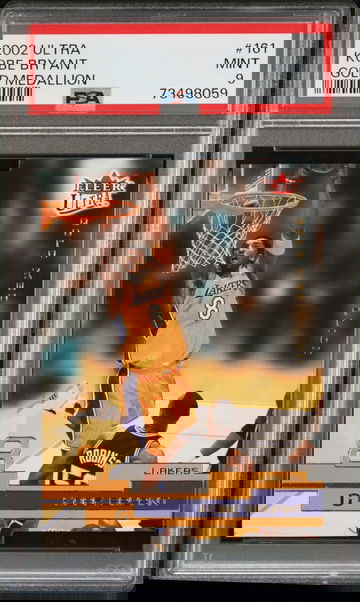 Kobe Bryant 2002 Ultra Gold Medallion Die-Cut PSA 9