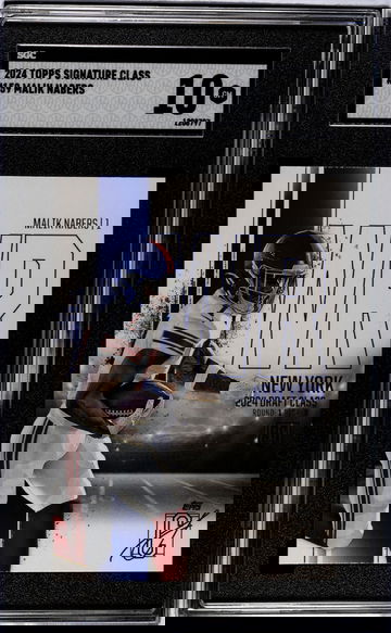 2024 Topps Signature Class #159 Malik Nabers SGC 10