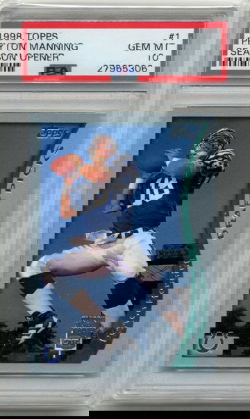 1998 Topps Season Opener #1 Peyton Manning RC PSA 10 HOF POP 118