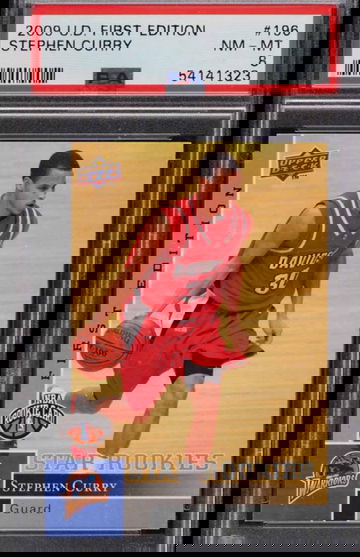 2009 UPPER DECK FIRST EDITION STEPHEN CURRY ROOKIE RC #196 PSA 8 NM-MT