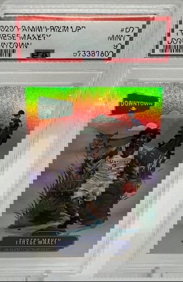 2020 Tyrese Maxey Prizm Downtown PSA 9