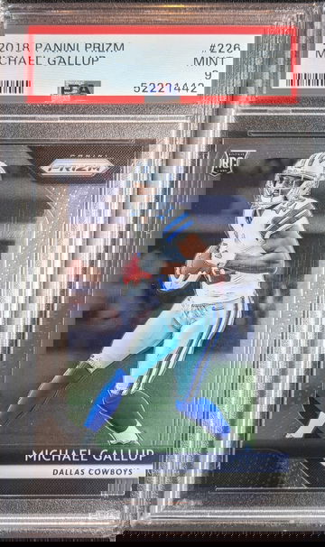 2018 Panini Prizm Michael Gallup PSA 9 Mint