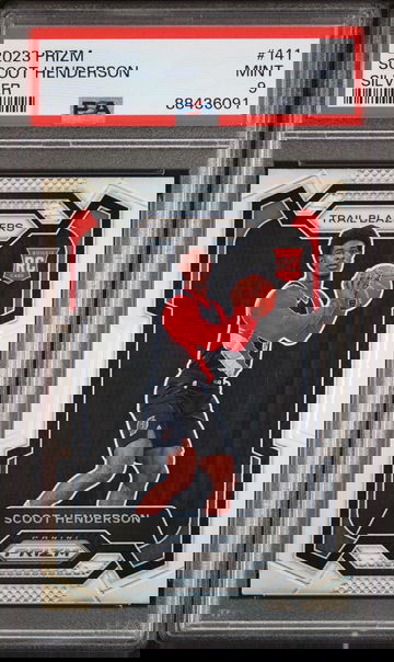 2023 Panini Prizm Silver Prizm Scoot Henderson #141 PSA 9