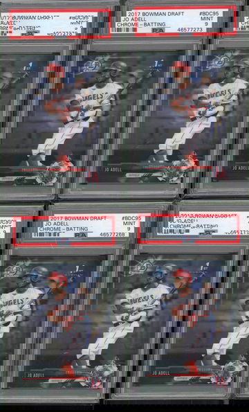 4 - 2017 Bowman Draft Chrome Jo Adell PSA 9