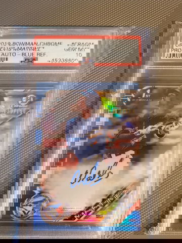 2019 Bowman Orelvis Martinez Blue Auto 