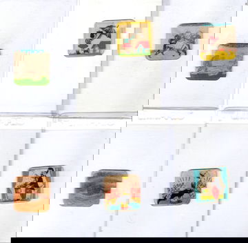 1956 Cracker Jacks F-8700 Tilt Cards Lot 6 Each W/ Football/Baseball/++