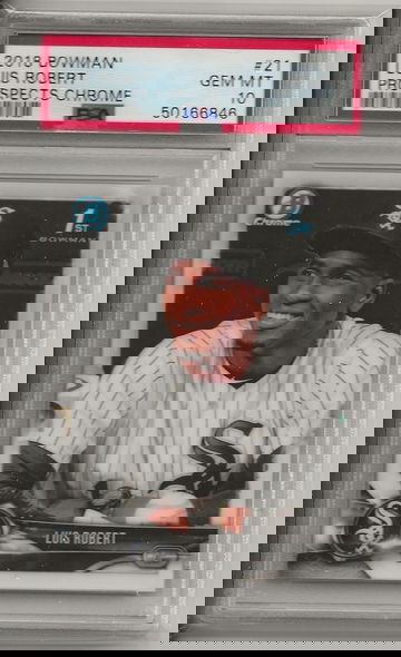 Luis Robert Bowman Chrome 1st PSA 10 Gem Mint