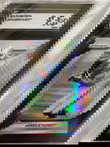 2016 Panini Prizm Derrick Henry SILVER PRIZM ROOKIE RC Card #298 SGC 9.5