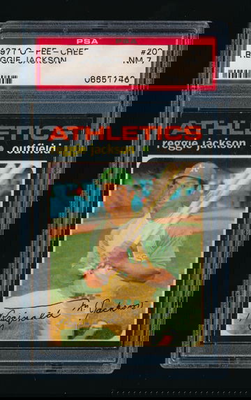 1971 OPC #20, Reggie Jackson PSA 7 NMT *Great Color