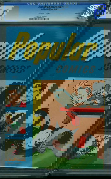 POPULAR COMICS #125, CGC 9.2 NM-