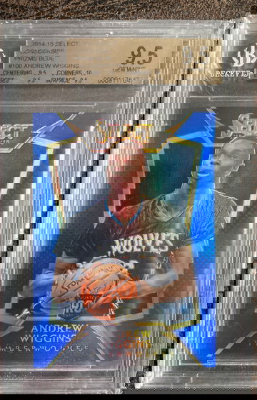 2014 Andrew Wiggins Panini Select Prizm Concourse Blue /249 Rookie BGS 9.5