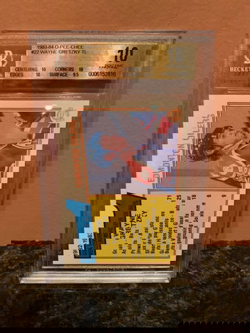 1983-84 O-PEE-CHEE OPC Wayne Gretzky #22 TL BGS 10 Pristine (Pop of 1) *RARE*