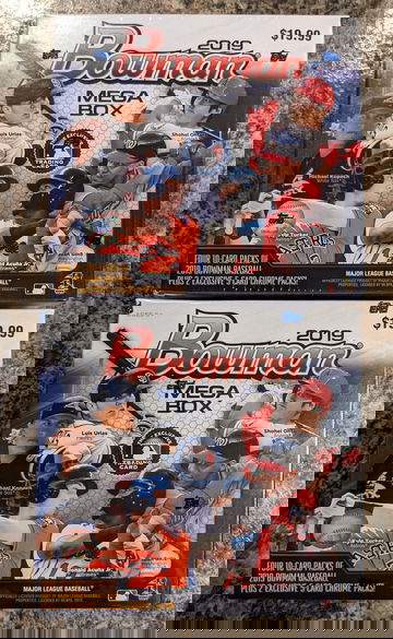 (2) 2019 Bowman Chrome Sealed Mega Box lot