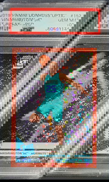 2019 Panini Donruss Optic Fastbreak Red #69/85 Pj Washington Jr PSA 10