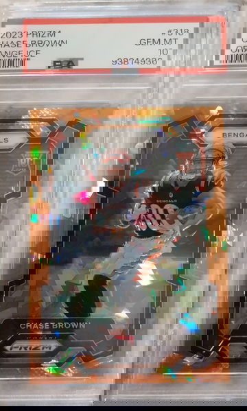 2023 Prizm Chase Brown Orange Ice Psa 10 Gem Mint 