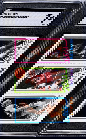 1980 Topps Larry Bird/Johnson/Erving Rookie SGC 7