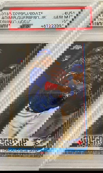 2019 Topps Update Vladimir Guerrero Jr. Throwing Gold #US1 PSA 10 /2019