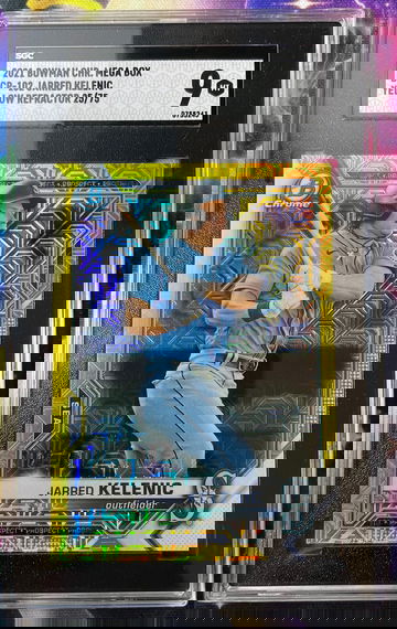 2021 Bowman Chrome Mega Box Mega BCP-102 Jarred Kelenic Yellow Refractor SGC 9