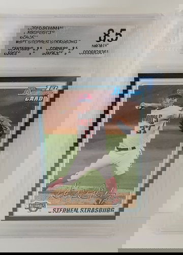 2010 1st Bowman Stephen Strasburg Black Border BGS 8.5 