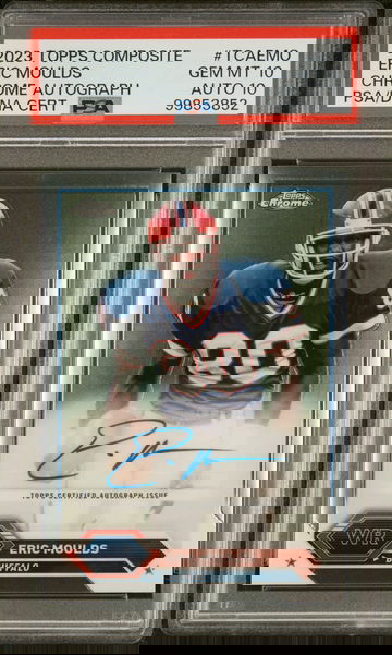 Eric Moulds 2023 Topps Chrome NFL #TCA-EMO PSA 10 Auto 10
