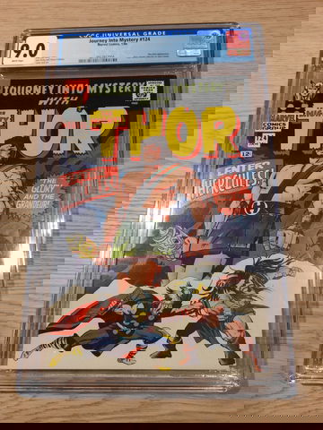 Journey into Mystery # 124, Marvel 1/1966, Thor reveals identity, CGC 9.0