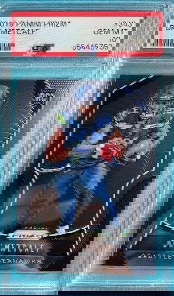 2019 Panini Prizm #343 DK Metcalf Seattle Seahawks RC Rookie PSA 10 Gem Mint