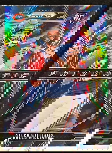 2024-25 Panini Prizm #1 Caleb Williams RC Prizmatic Green Prizm - Chicago Bears