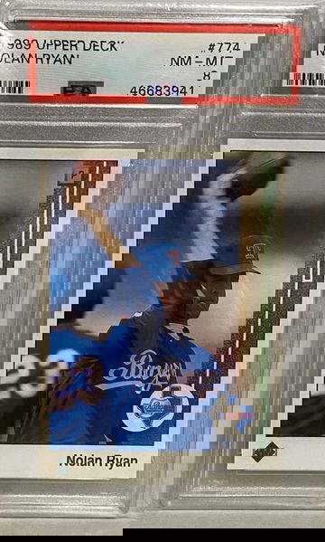 1989 Upper Deck Nolan Ryan #774 PSA 8 Football