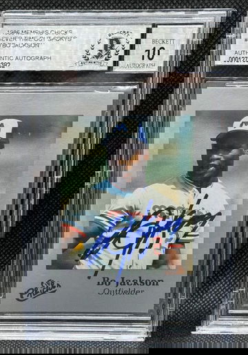 1986 Memphis Chicks Bo Jackson Rookie Autograph BGS 10 