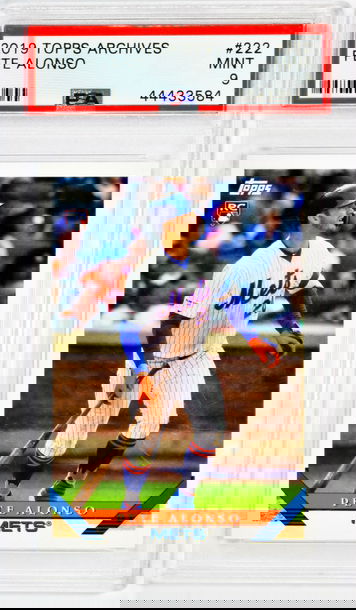 2019 Pete Alonso Topps Archives #222 PSA 9