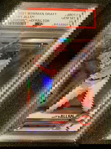 2021 Bowman Draft Chrome Jay Allen Refractor PSA 10