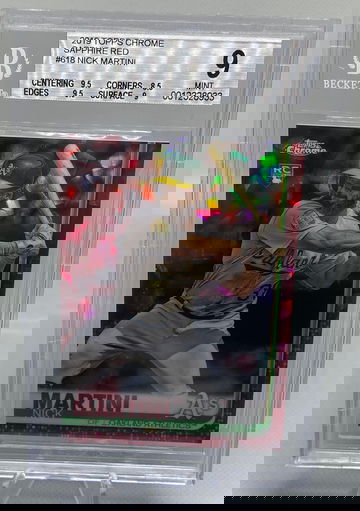 Nick Martini Rookie Red Sapphire #4/5