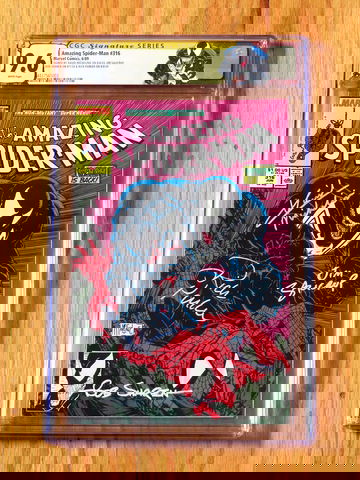 AMAZING SPIDER-MAN #301 Toy Biz CGC SS 9.6 2000 Signature Series Michelinie 3x