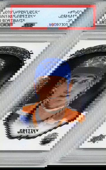 2015 UPPER DECK UD PORTRAITS #P-50 WAYNE GRETZKY CARD EDMONTON OILERS PSA 10