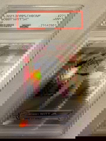 2022 Topps Chrome Bobby Witt Jr. SP PSA 9